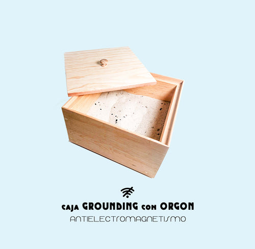 Caja de Grounding con Orgon Antielectromagnetismo