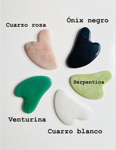 Gua Sha Masajeador Facial de Cuarzos Naturales