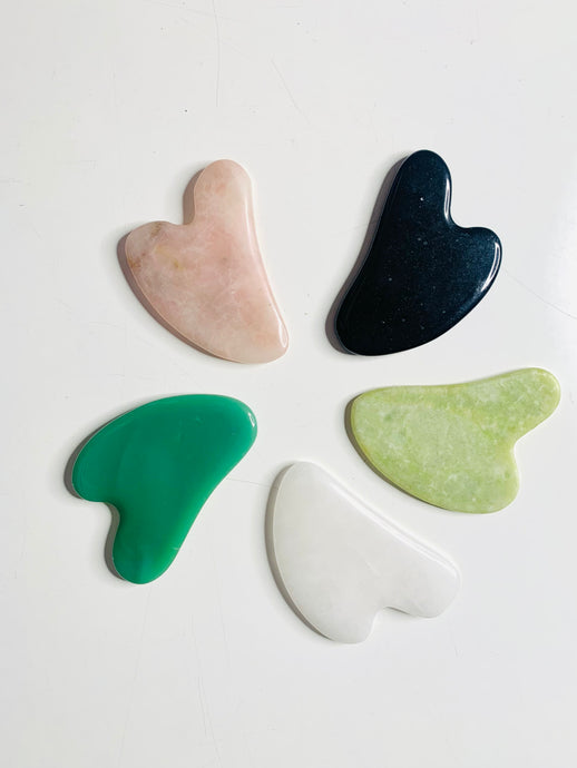 Gua Sha Masajeador Facial de Cuarzos Naturales